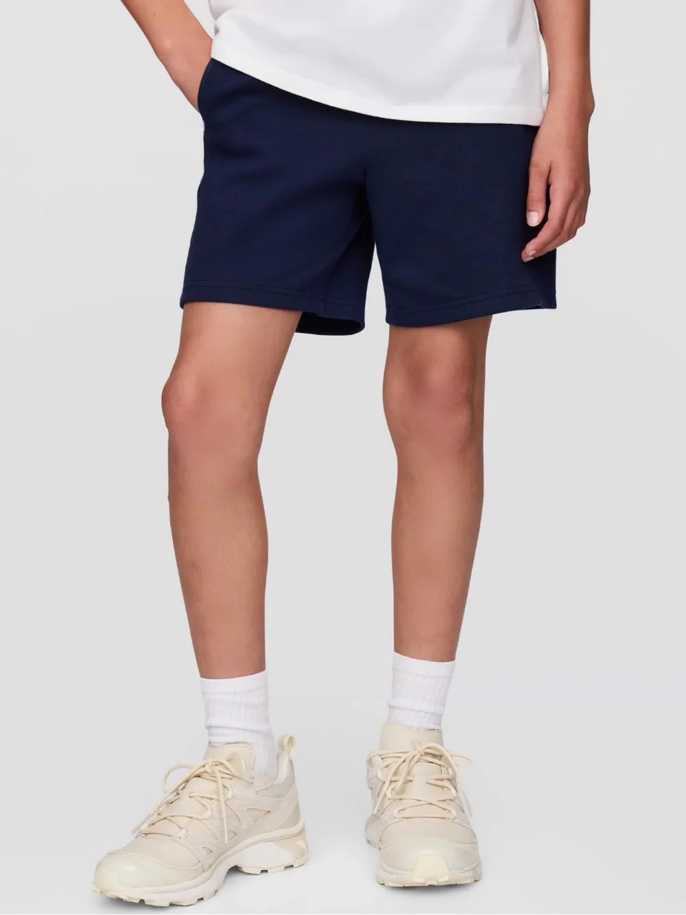 GAPfit Kids 3-Pack 5” Knit Drawstring Fit Tech Shorts - Navy, Gray, Black